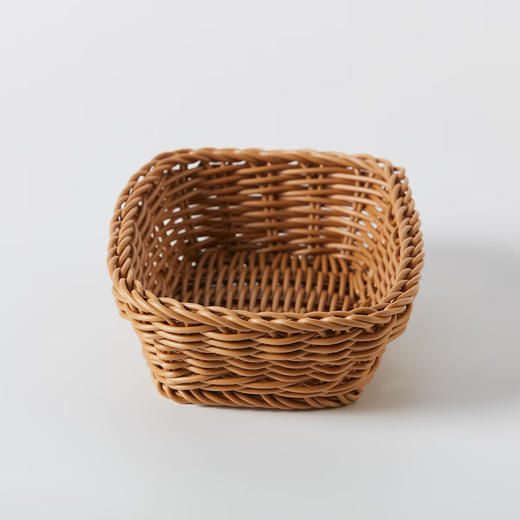 刀叉筷子收纳盒小物件整理筐编织篮可水洗方形收纳篮 商品图6