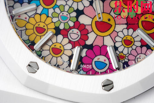 爱彼 APS皇家橡树15500系列 皇家橡树全陶瓷 15500陶瓷壳 白陶瓷 太阳花 笑脸花朵盘 男士腕表 新到货，凭借陶瓷材质与Cal.4302一体机 商品图4