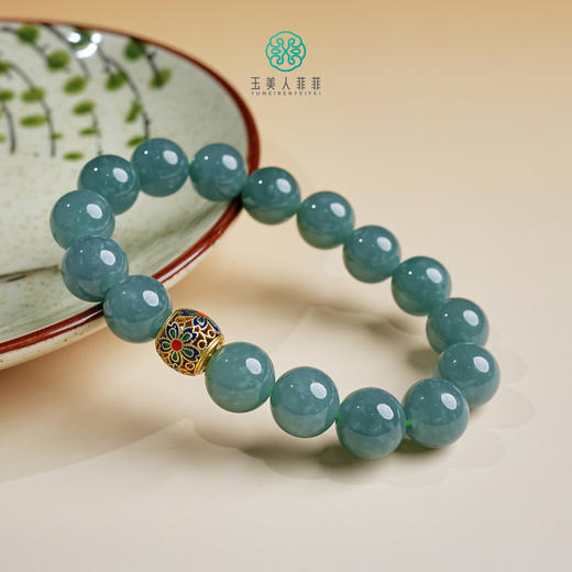 翡翠单圈圆珠手串约11mm 商品图0