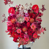 《蝶汐》帝王花针垫红掌冬青蕙兰花束 商品缩略图2