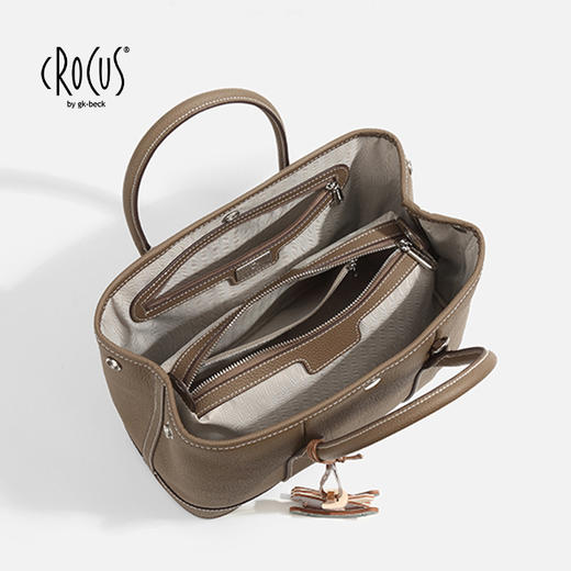 CROCUS联名款经典花园手提包 通勤能装 约会吸睛玩家 商品图6