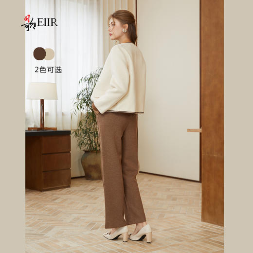 司歌绵羊毛双面尼短外套纽扣秋冬女Q92G0932 商品图3