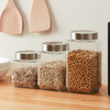 干果谷物防潮保存瓶收纳不锈钢透明可视玻璃保存瓶 商品缩略图0