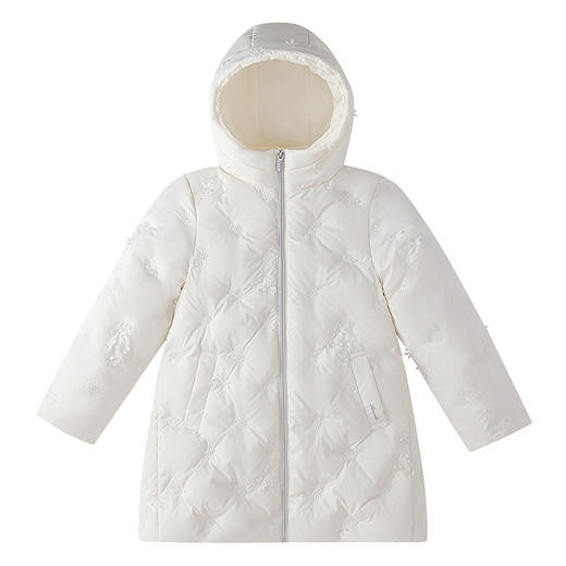 【实体店同款】女童中长款羽绒服冬季新款安奈儿童装AG545401 商品图5