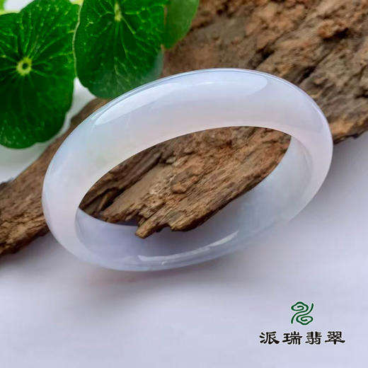 派瑞翡翠 翡翠手镯 糯冰 浅紫 商品图0