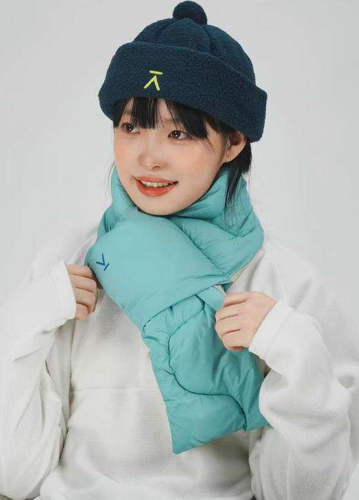 正品双面用围巾保暖柔软夹棉多色围巾 商品图5