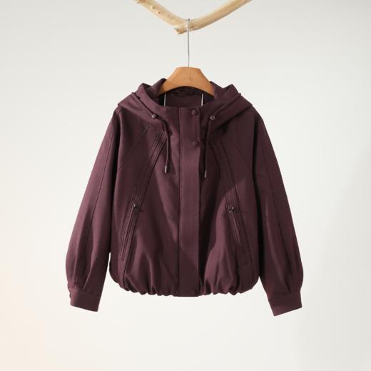 西子/【暖坞】90鹅绒800+蓬松度进口中空纱连帽羽绒服/YRXS0487 商品图2