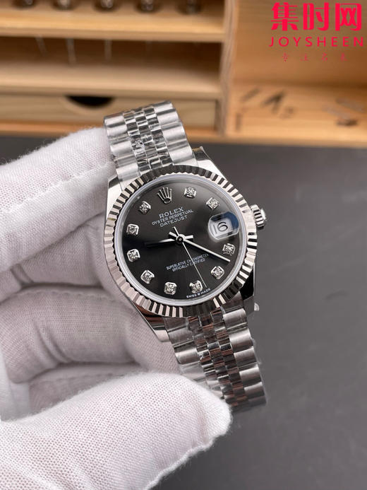 细节决定成败—新款劳力士 ARF日志型系列31mm ARF日志31女款 蚝式日志型 灰盘钻面 灰钻（寓意会赚） 女士腕表 商品图1