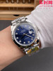 ARF劳力士日志型41mm 蓝盘钻面 丹东3235机 五珠链 904L钢 男士腕表 商品缩略图8