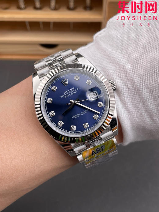 ARF劳力士日志型41mm 蓝盘钻面 丹东3235机 五珠链 904L钢 男士腕表 商品图8