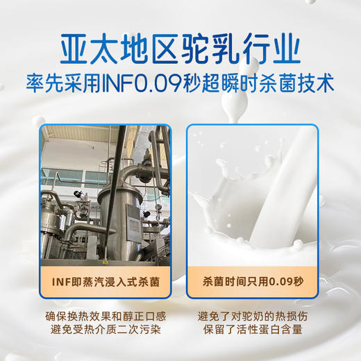 【自营】英格苏有机驼鲜奶10瓶装  200ML/瓶 NM 商品图3