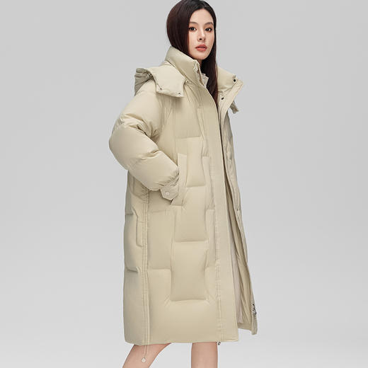 【双旦特惠】雪中飞2025冬新款连帽中长款羽绒服 90高品质羽绒 600+高蓬松 防跑绒新突破 商品图3