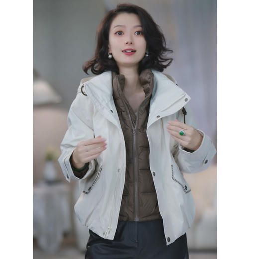 西子/【山系日志】90鹅绒三合一时尚减龄户外软壳冲锋衣羽绒服/YRXS0486 商品图1
