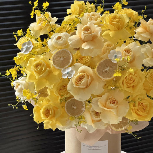 《柠檬公主》金枝玉叶奶油杯柠檬跳舞兰抱抱桶 商品图4