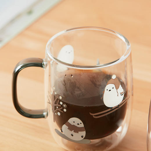可爱动物双层玻璃杯马克杯牛奶杯咖啡杯耐高温 商品图7