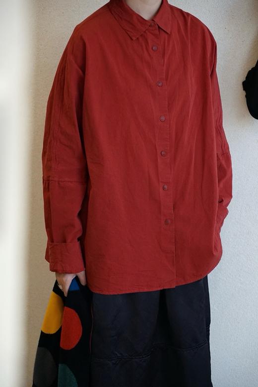 Casey Casey纸棉番茄红衬衣 商品图4