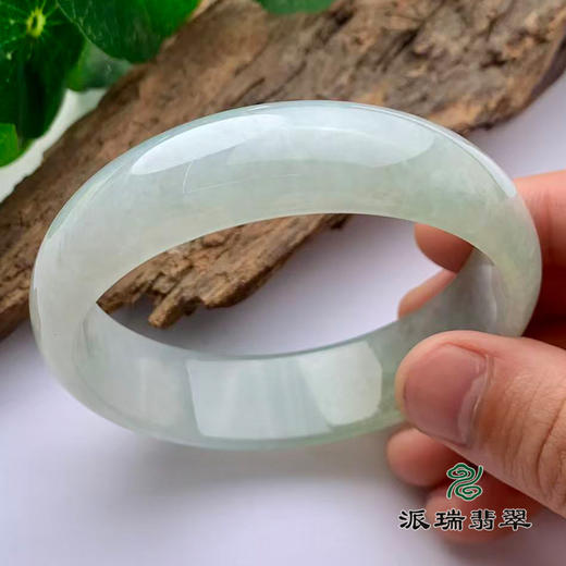 派瑞翡翠 翡翠手镯 糯冰 浅黄 商品图1
