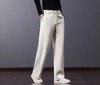 D111702绵羊毛混纺轻商力秋冬厚款男士简约纯色百搭小直筒休闲长裤 商品缩略图1