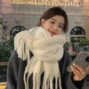 【YW】无忧购厚实超舒服清新奶呼呼纯色百搭加厚流苏ins围巾W0067（截单后3-5天发货) 商品缩略图0