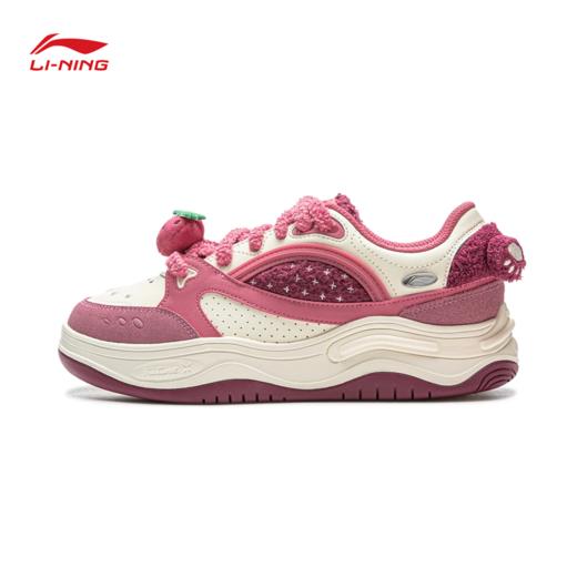李宁皮克斯草莓熊联名系列星球女子板鞋经典休闲鞋AGCV260 商品图1