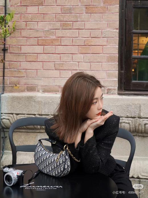 D111721复古老花好看不过时耐用耐脏月亮包腋下包 商品图2