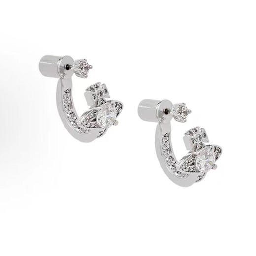 春日限定【抢先购】Vivienne西太后半开口土星紫钻耳饰银色/西太后半开口土星钻石耳饰银色 -mi_bba 商品图6