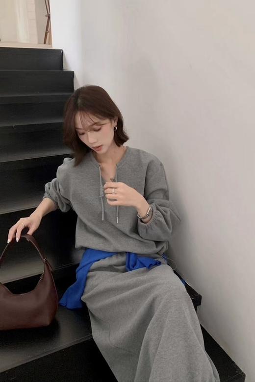 HAYES 灰色时尚休闲直筒半裙套装 21567 商品图5