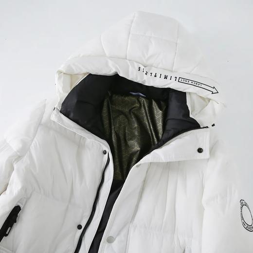 D111704冬季90鹅绒中长款羽绒服加厚保暖防寒连帽冬装休闲外套 商品图14