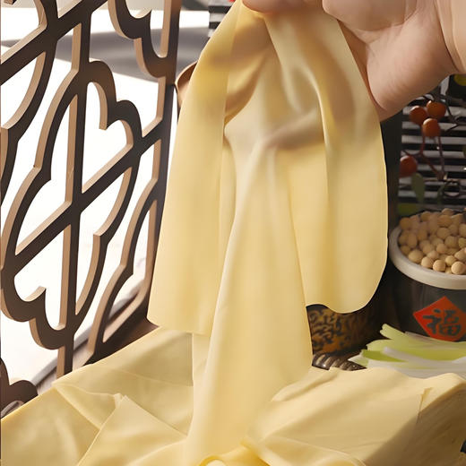 绿色薄干豆皮，用农户自己种的黄豆做的，豆皮特别别，炒菜，做汤，或者凉拌都非常好，500克/份 商品图0