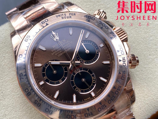 劳力士新款 QF配重版 重量170克+ 迪通拿玫金陨石面配重版 4130机 男士腕表 商品图1