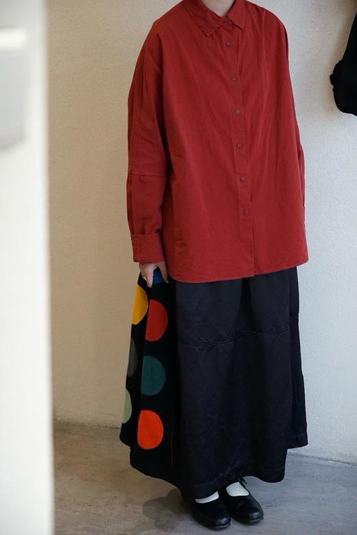 Casey Casey纸棉番茄红衬衣 商品图7