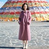 西子/【安妮霍尔】牦牛绒骆驼绒桑蚕丝羊毛混纺双面呢拼水貂大衣/DYYF149 商品缩略图2