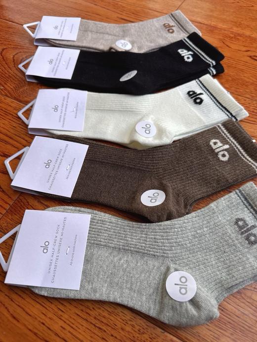 一组5双。 新到美拉德色系， 很高级的配色组合，毛绒logo提花 商品图6