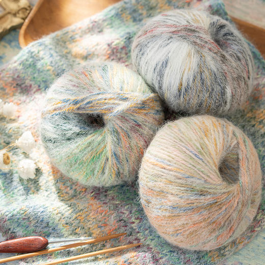 苏苏姐家印象星彩段染手工diy编织钩针棒针毯子毛衣帽围巾毛线团 商品图2