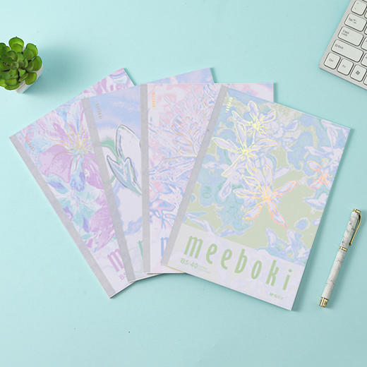 晨光无线装订本B5软抄本40页素纹横线学生笔记本小清新时尚凡花蜜语(图案随机） 商品图1