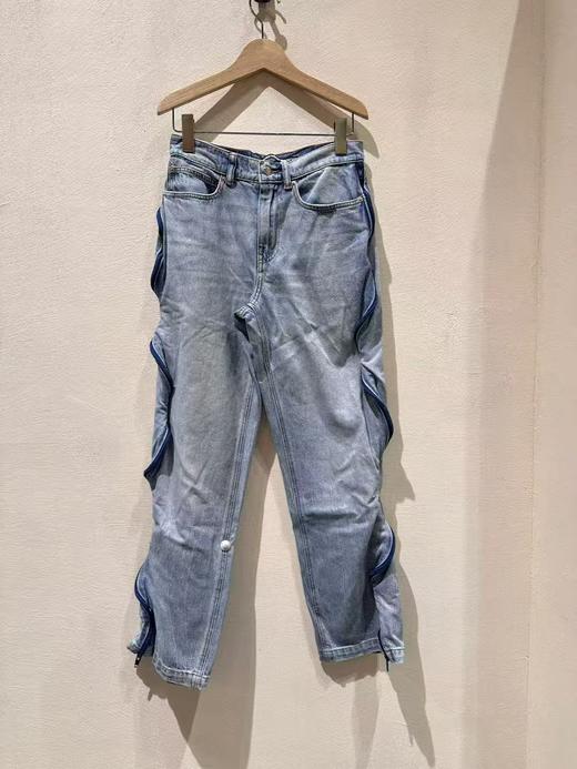 特价 女款侧边拉链牛仔裤长裤LA002 商品图0