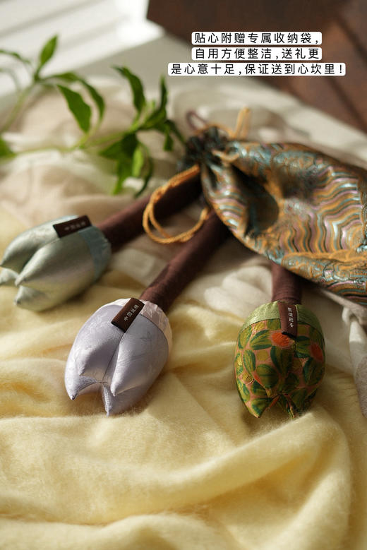 不退换|gu法蚕丝按摩捶｜冬青艾绒内芯，轻盈养身，现货 商品图1