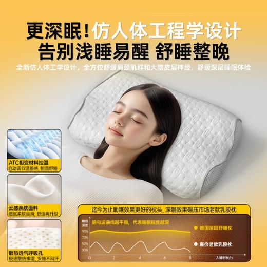 益卡思水洗记忆棉零压力护颈助睡眠大童成人蝶形枕可拆洗不变形 商品图7