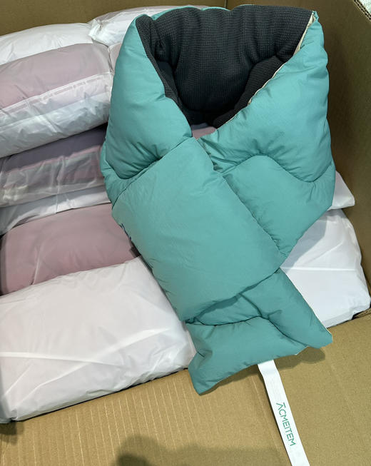 正品双面用围巾保暖柔软夹棉多色围巾 商品图9