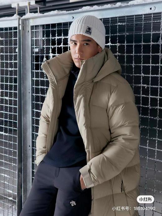 D111711彭于晏中长款羽绒服男女士情侣款派克服大衣 商品图2