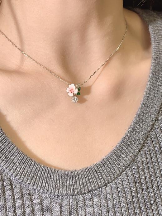 卡蒂罗KADER 心赴花期项链  925银花绽造型时尚吊坠甜美灵动闪耀锁骨链 双色简约大方通勤百搭甜蜜守护 商品图6