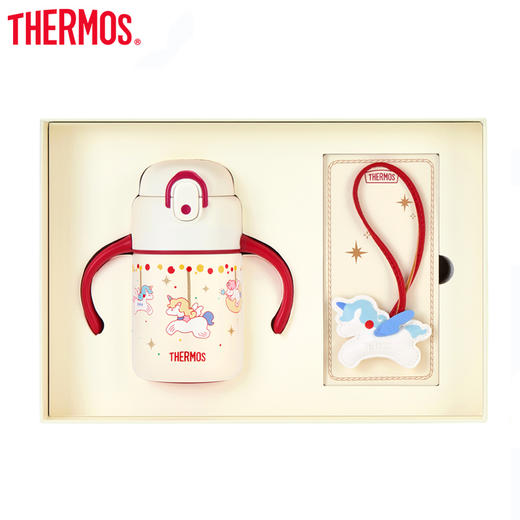 膳魔师  保温杯 吸管杯 350ml 独角兽和小飞马 商品图3