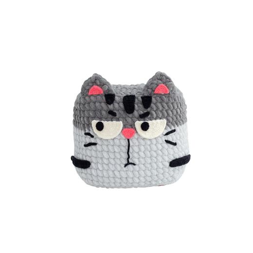 苏苏姐家方块喵抱枕手工diy编织钩针胖胖云毛线团自制抱枕材料包 商品图4