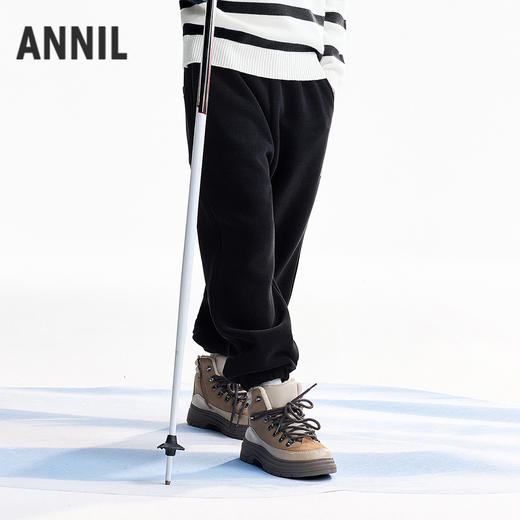 【实体店同款】男女童全腰针织长裤冬季新款安奈儿童装AM546097 商品图1