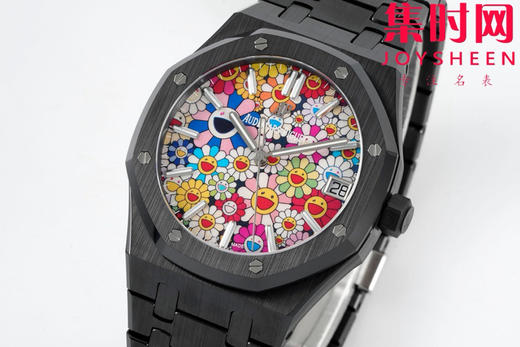 爱彼 APS皇家橡树15500系列 皇家橡树全陶瓷 15500陶瓷壳 黑陶瓷 太阳花 笑脸花朵盘 男士腕表 新到货，凭借陶瓷材质与Cal.4302一体机 商品图2