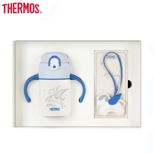 膳魔师  保温杯 吸管杯 350ml 独角兽和小飞马 商品图0
