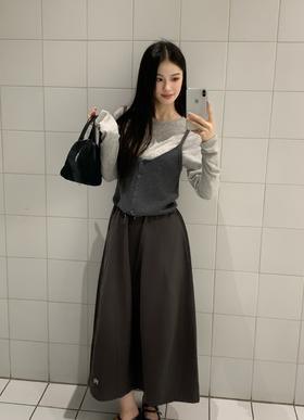 【格桑米Gesamy拼接刺绣花苞裙】一年四季都能穿