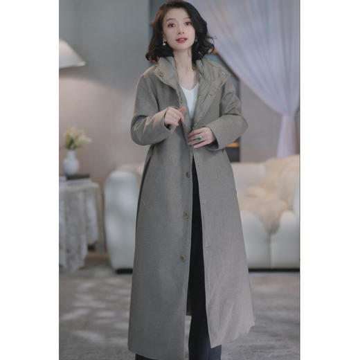 西子/长款立领A摆羽绒服/YRXS0485 商品图0