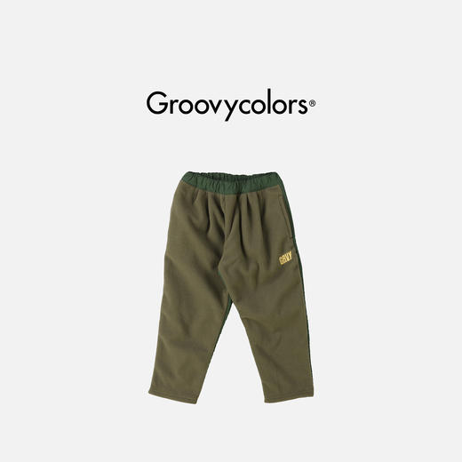 日本GC童装 Groovycolors 摇粒绒拼接设计长裤 商品图1