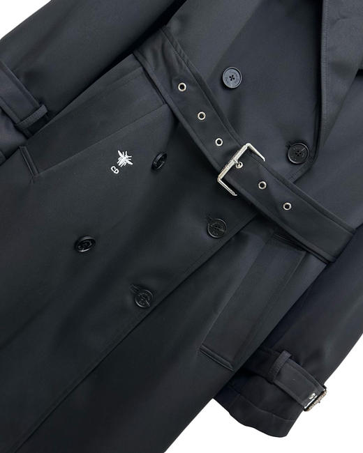 女款腰带长款风衣外套he010 商品图2